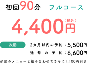 まつ毛パーマ料金